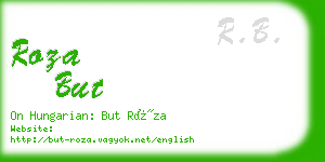 roza but business card